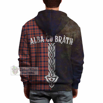 Ogilvie (Ogilvy) Tartan Family Crest Hoodie Alba Gu Brath Be Brave Lion Ancient Style