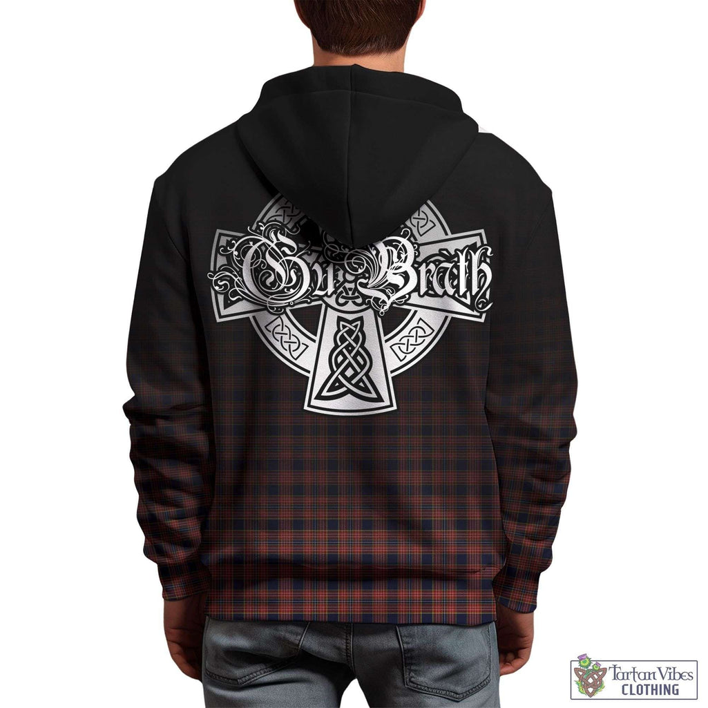 Tartan Vibes Clothing Ogilvie (Ogilvy) Tartan Hoodie Featuring Alba Gu Brath Family Crest Celtic Inspired