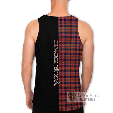 Ogilvie (Ogilvy) Tartan Men's Tank Top with Family Crest and Half Of Me Style - Tartanvibesclothing Shop