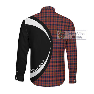 Ogilvie (Ogilvy) Tartan Long Sleeve Button Up with Family Crest Circle Style Men's Shirt - Tartan Vibes Clothing