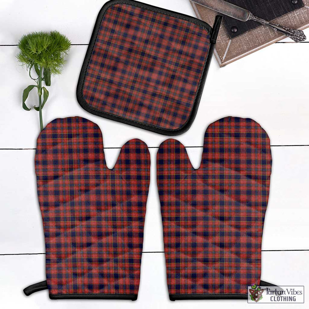 Ogilvie (Ogilvy) Tartan Combo Oven Mitt & Pot-Holder Combo 1 Oven Mitt & 1 Pot-Holder Black - Tartan Vibes Clothing