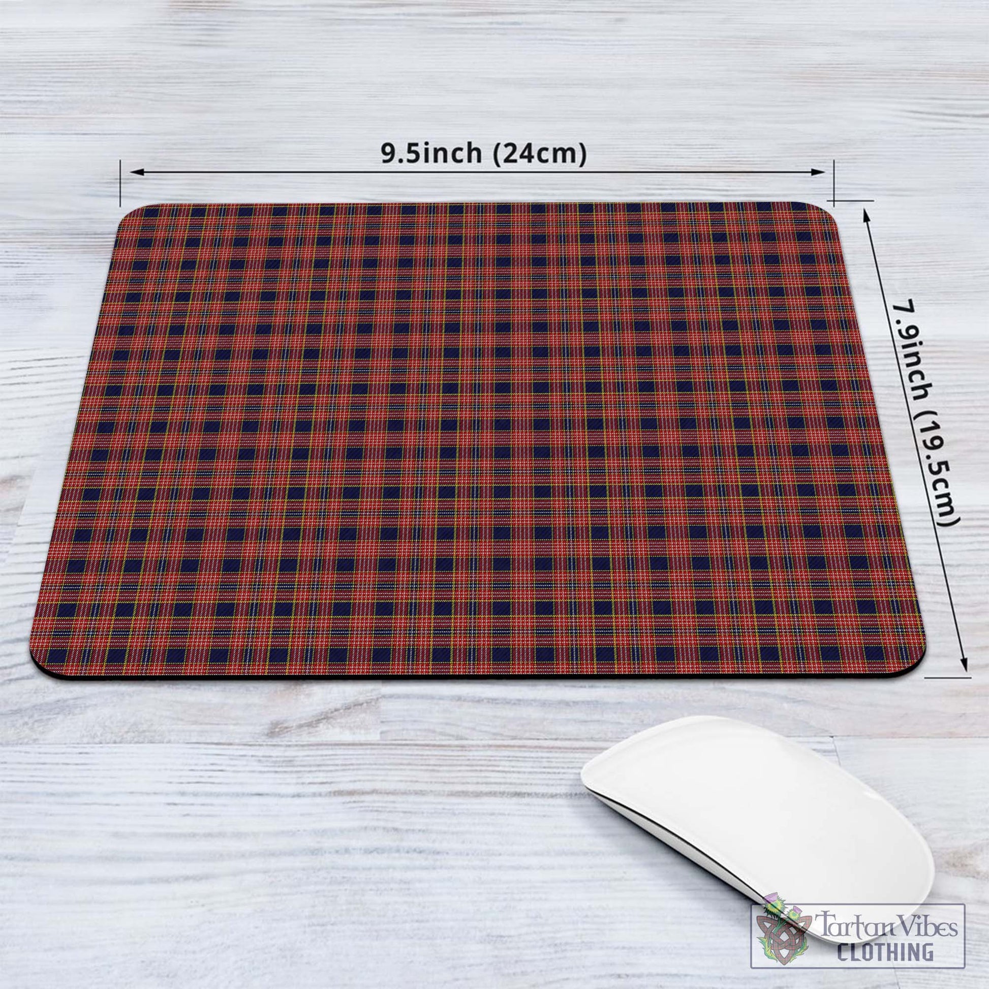 Tartan Vibes Clothing Ogilvie (Ogilvy) Tartan Mouse Pad