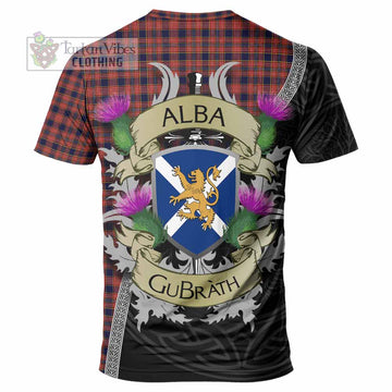 Tartan Vibes Clothing Ogilvie (Ogilvy) Tartan Family Crest T-Shirt Lion Rampant Royal Thistle Shield Celtic Inspired