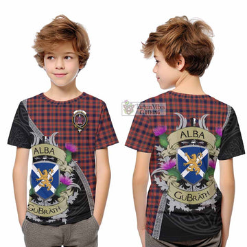 Ogilvie (Ogilvy) Tartan Family Crest Kid T-Shirt Lion Rampant Royal Thistle Shield Celtic Inspired