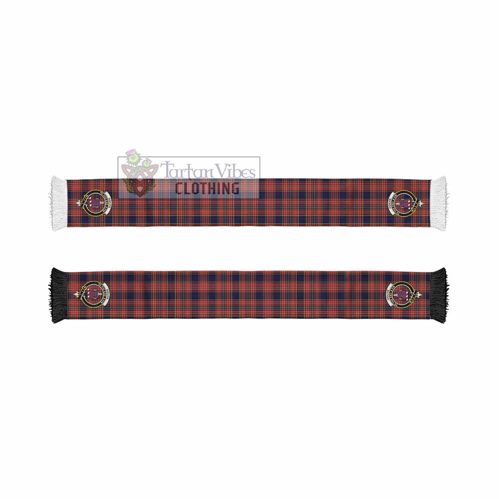 Tartan Vibes Clothing Ogilvie (Ogilvy) Tartan Ruffneck Scarf with Family Crest