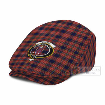 Ogilvie (Ogilvy) Family Crest Tartan Jeff Cap, Tartan Flat Cap