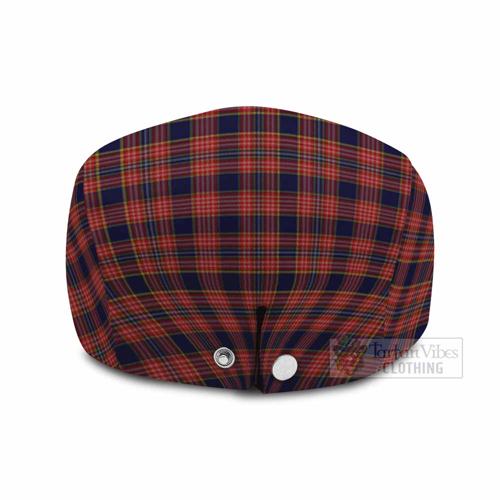 Ogilvie (Ogilvy) Family Crest Tartan Jeff Cap, Tartan Flat Cap