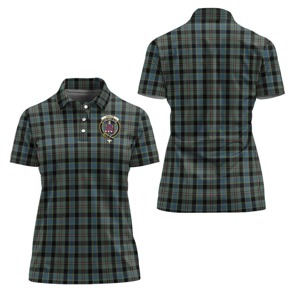 ogilvie-ogilvy-hunting-tartan-polo-shirt-with-family-crest-for-women
