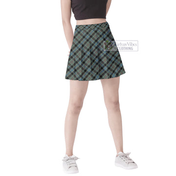 Ogilvie (Ogilvy) Hunting Tartan Women's Plated Mini Skirt
