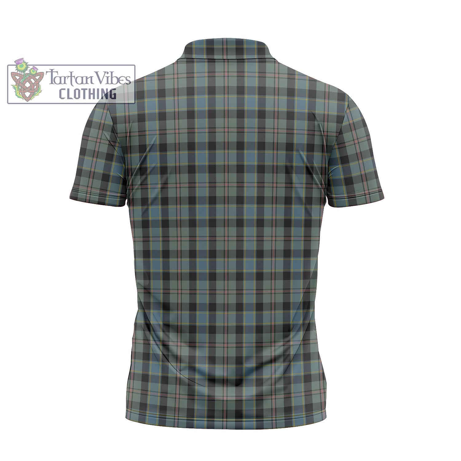 Tartan Vibes Clothing Ogilvie (Ogilvy) Hunting Tartan Zipper Polo Shirt
