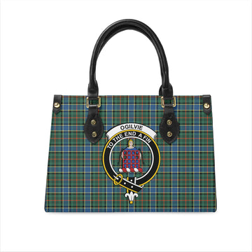 ogilvie-ogilvy-hunting-ancient-tartan-leather-bag-with-family-crest