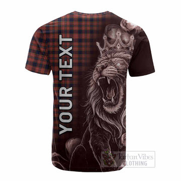 Ogilvie (Ogilvy) Tartan Cotton T-shirt Roaring Lion Heritage
