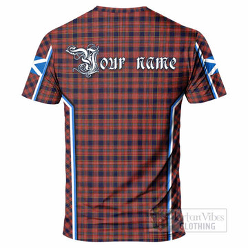 Ogilvie (Ogilvy) Tartan Crest T-shirt Scotland Coat of Arm Flag Style - Tartan Vibes Clothing