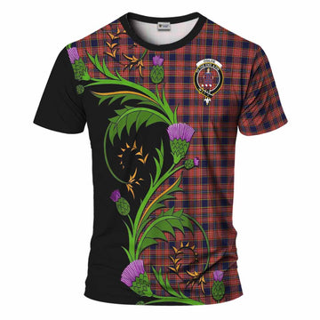 Ogilvie (Ogilvy) Tartan Crest T-Shirt Scottish Thistle Pride Heritage Art