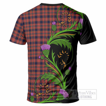 Ogilvie (Ogilvy) Tartan Crest T-Shirt Scottish Thistle Pride Heritage Art