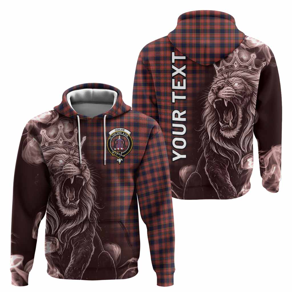 Ogilvie (Ogilvy) Tartan Hoodie Roaring Lion Heritage