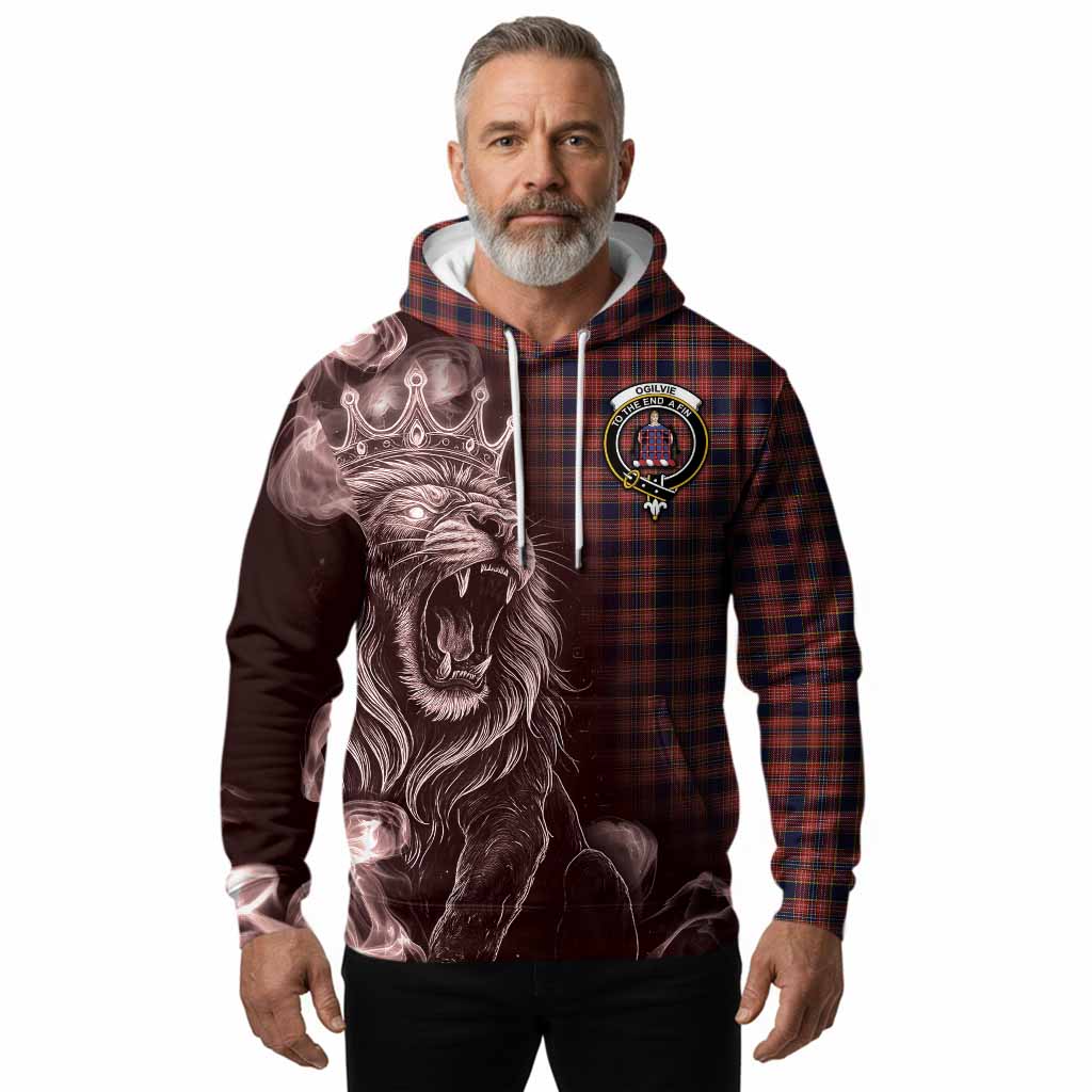 Ogilvie (Ogilvy) Tartan Hoodie Roaring Lion Heritage