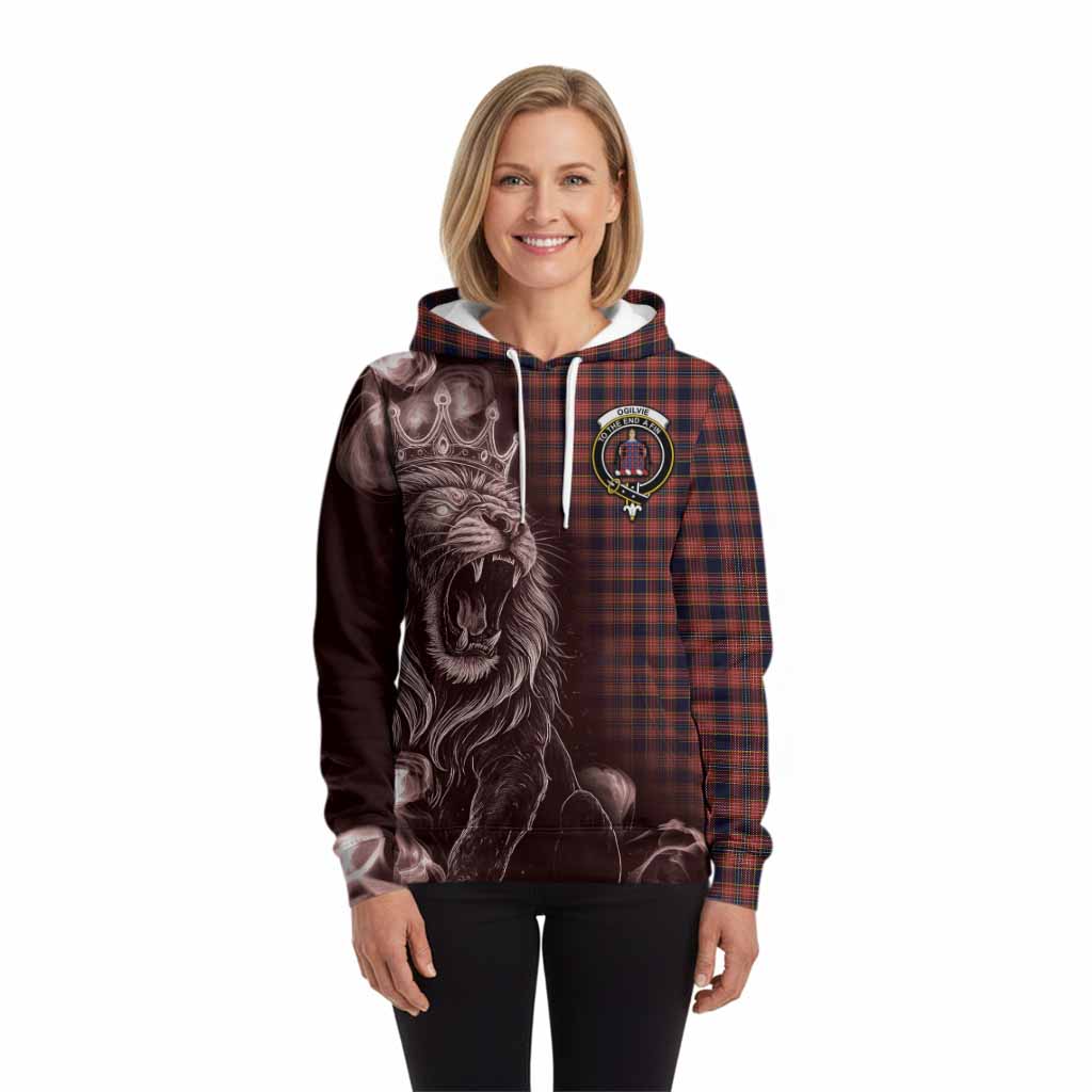 Ogilvie (Ogilvy) Tartan Hoodie Roaring Lion Heritage