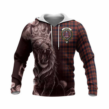 Ogilvie (Ogilvy) Tartan Knitted Hoodie Roaring Lion Heritage