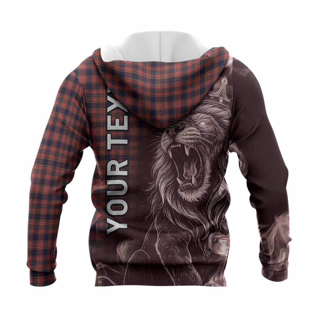 Ogilvie (Ogilvy) Tartan Knitted Hoodie Roaring Lion Heritage