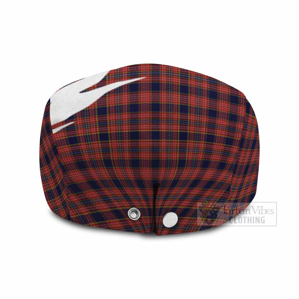 Ogilvie (Ogilvy) Tartan Loch Ness Monster Scottish Heritage Art Flat Cap, Jeff Cap