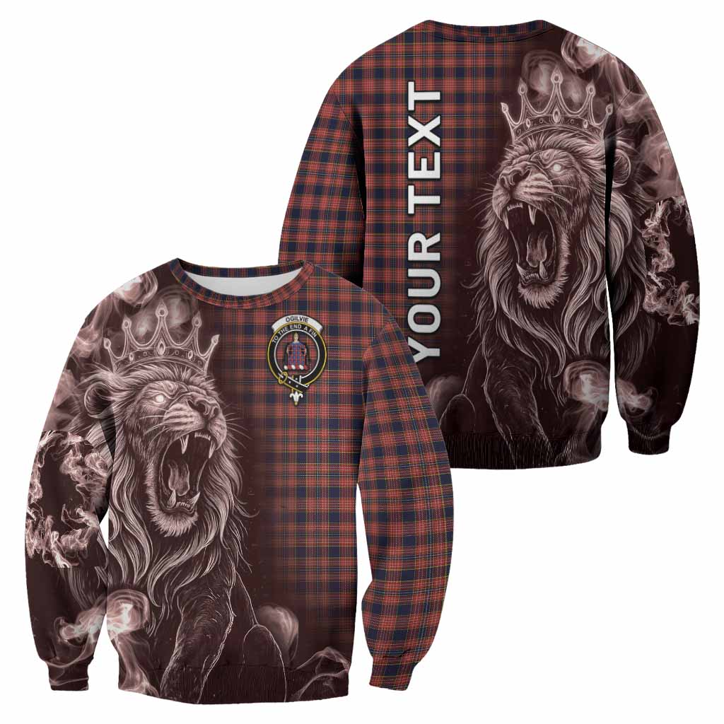 Ogilvie (Ogilvy) Tartan Sweatshirt Roaring Lion Heritage