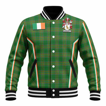 O'Halie Irish Clan Coat of Arm Tartan Baseball Jacket Flag Style
