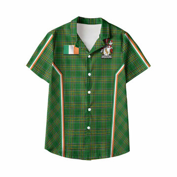 O'Halie Irish Clan Coat of Arm Tartan Kid Hawaiian Shirt Flag Style