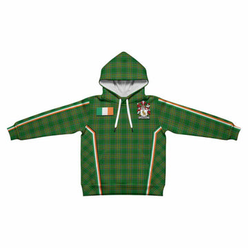 O'Halie Irish Clan Coat of Arm Tartan Kid Hoodie Flag Style