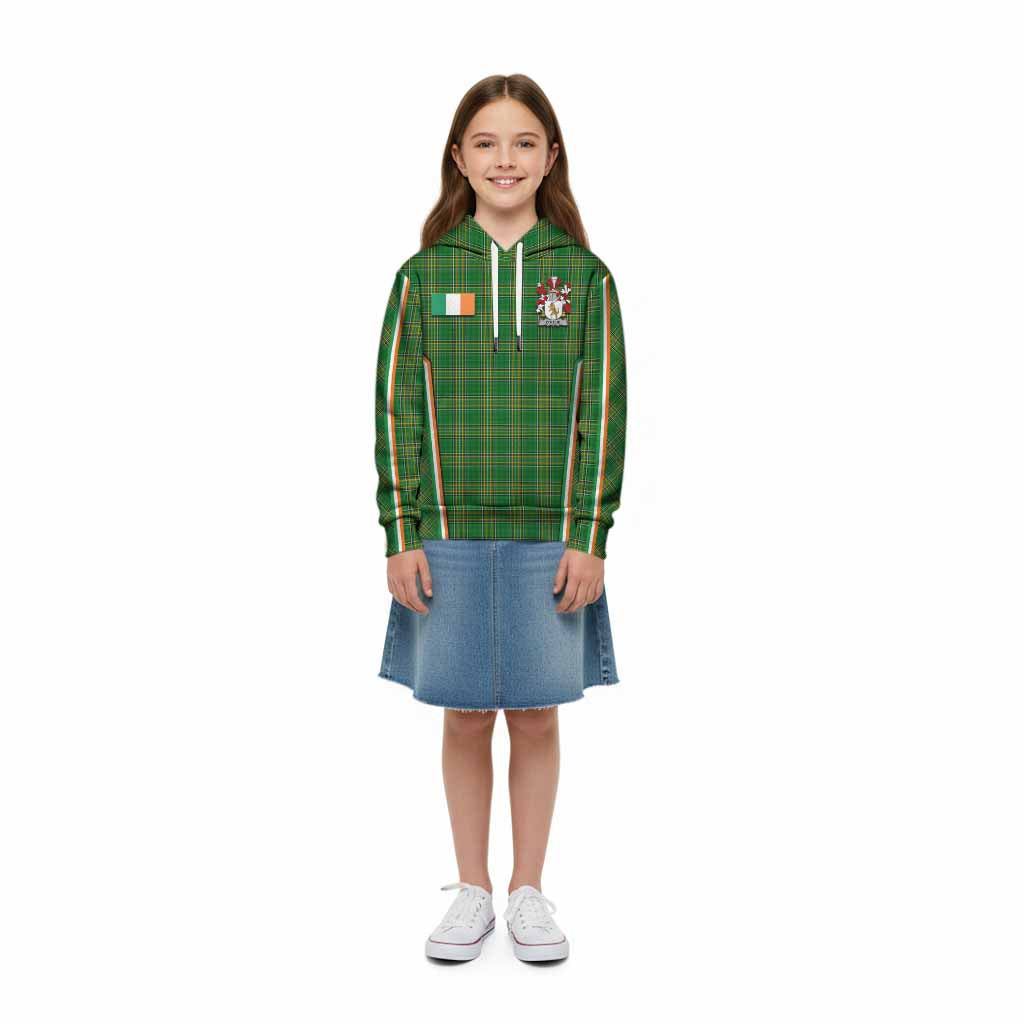 O'Halie Irish Clan Coat of Arm Tartan Kid Hoodie Flag Style