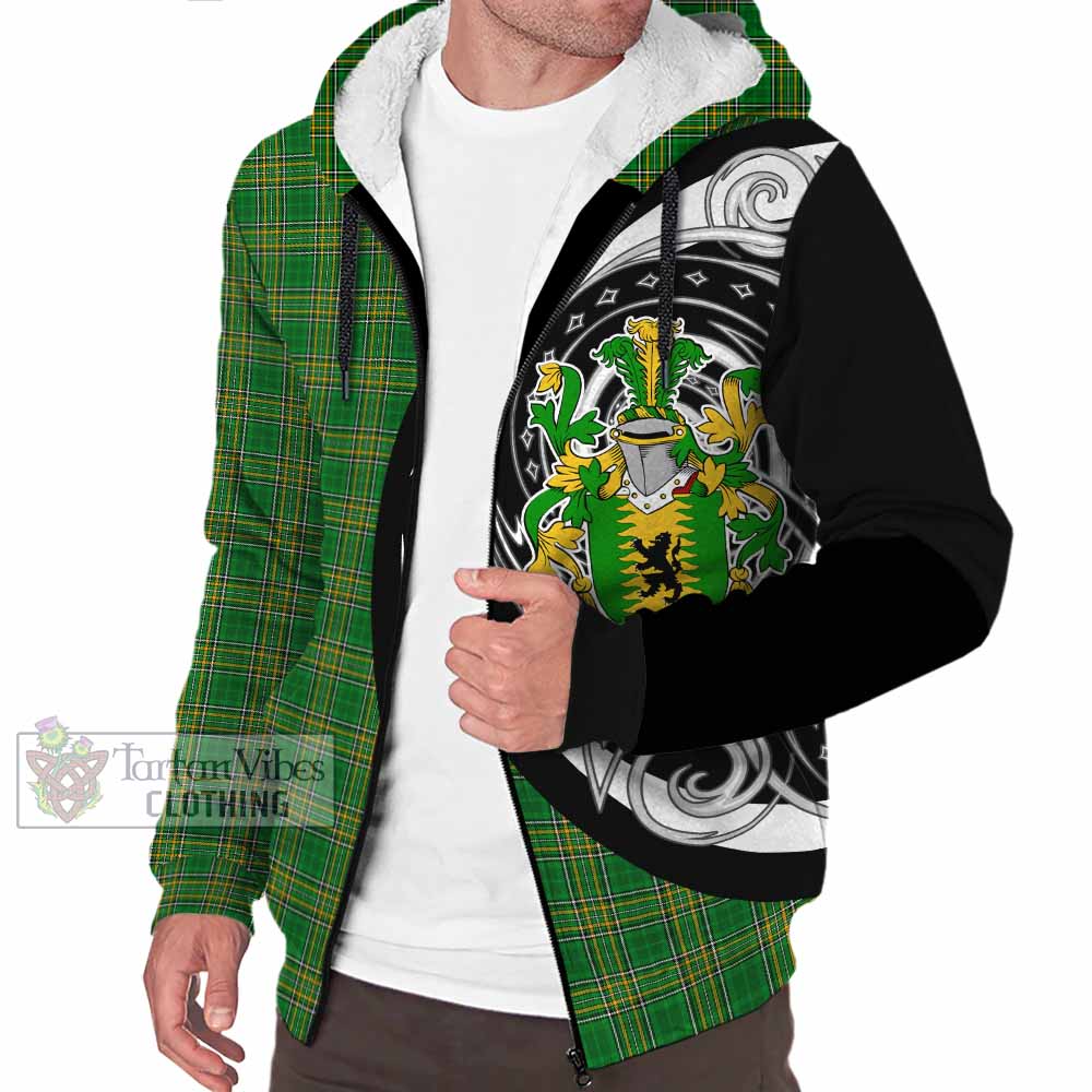 OHara Irish Clan Sherpa Hoodie Celtic Circle Style - Tartan Vibes Clothing