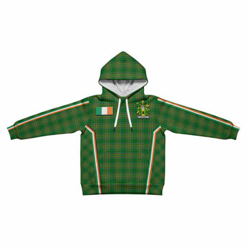 O'Hara Irish Clan Coat of Arm Tartan Kid Hoodie Flag Style