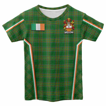 O'Hare Irish Clan Coat of Arm Tartan Kid T-shirt Flag Style