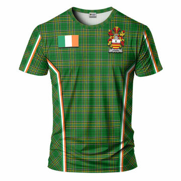 O'Hare Irish Clan Coat of Arm Tartan T-Shirt Flag Style