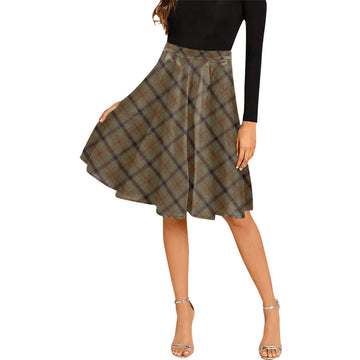 O'Keefe Tartan Melete Pleated Midi Skirt