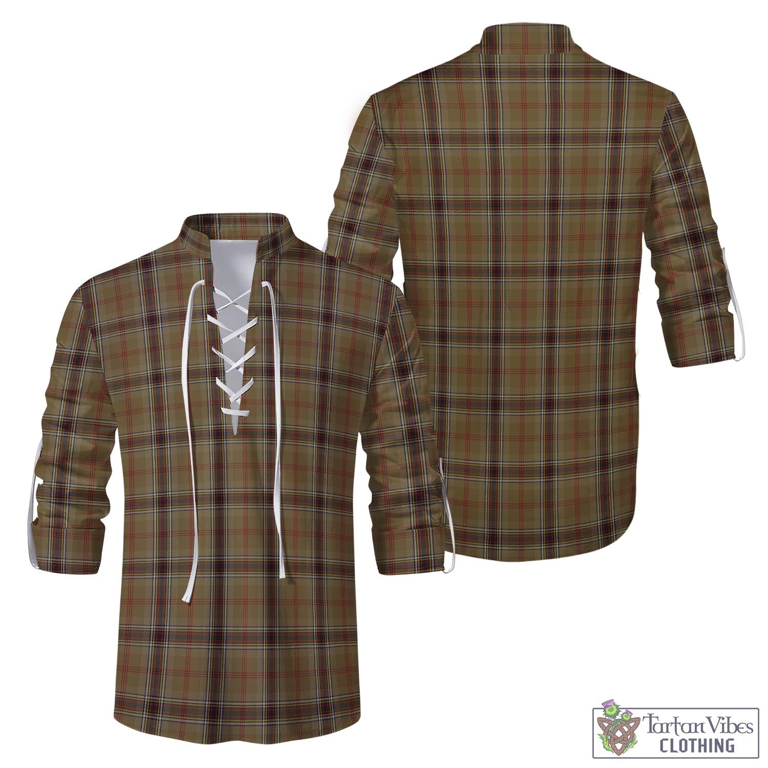 O'Keefe Tartan Men's Scottish Traditional Jacobite Ghillie Kilt Shirt Men - Tartan Vibes Clothing