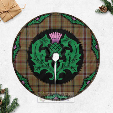 O'Keefe Tartan Christmas Tree Skirt Scottish Thistle Style Casual Tree Skirts - Tartan Vibes Clothing