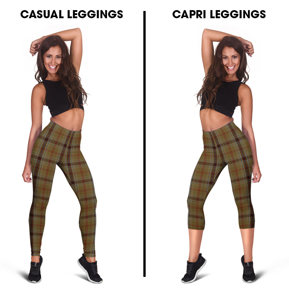 O'Keefe Tartan Womens Leggings Capri Leggings - Tartan Vibes Clothing