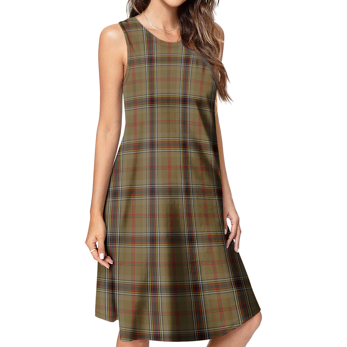 O'Keefe Tartan Womens Casual Dresses 4XL - Tartan Vibes Clothing