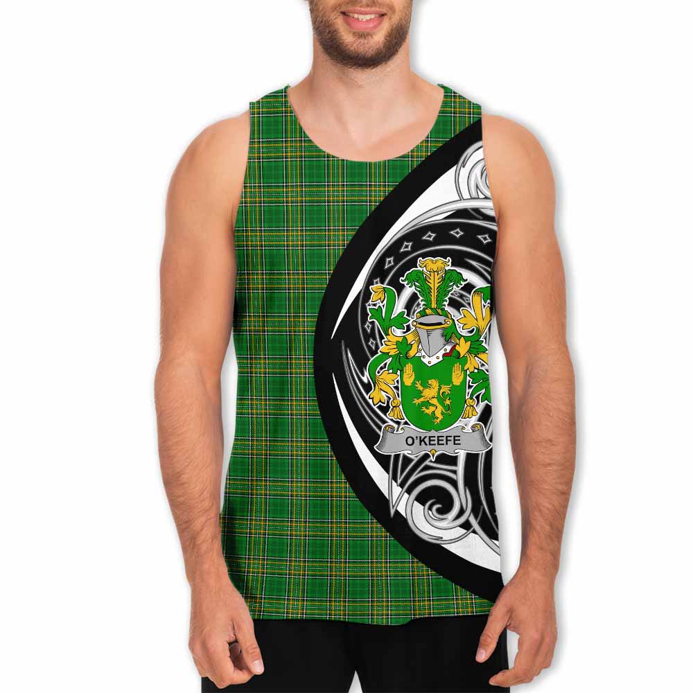 Tartan Vibes Clothing O'Keefe Irish Clan Men's Tank Top Celtic Circle Style