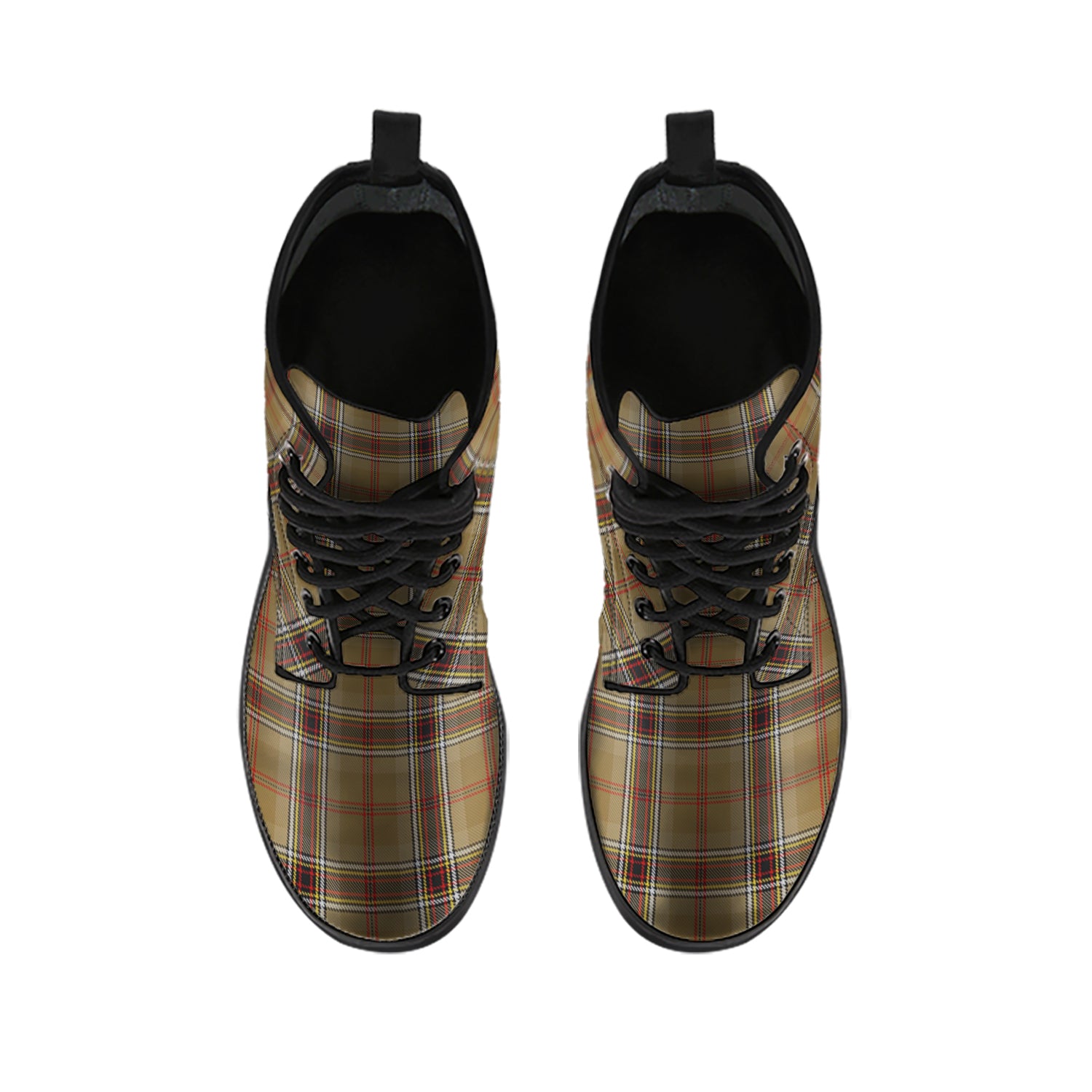 O'Keefe Tartan Leather Boots - Tartan Vibes Clothing