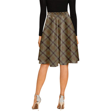 O'Keefe Tartan Melete Pleated Midi Skirt