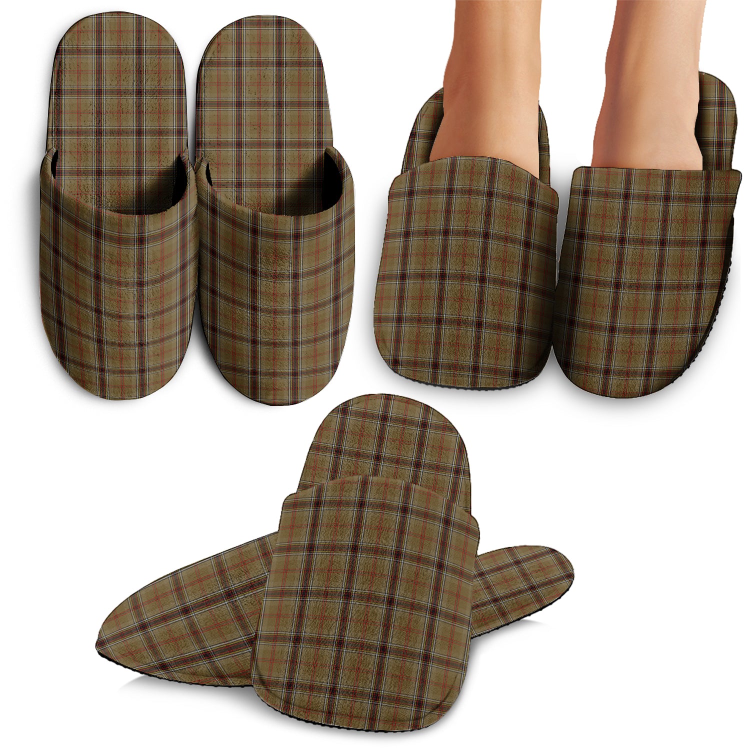 O'Keefe Tartan Home Slippers - Tartan Vibes Clothing