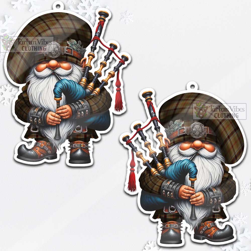 O'Keefe Tartan Bagpiper Gnome Christmas Ornament - Tartan Vibes Clothing