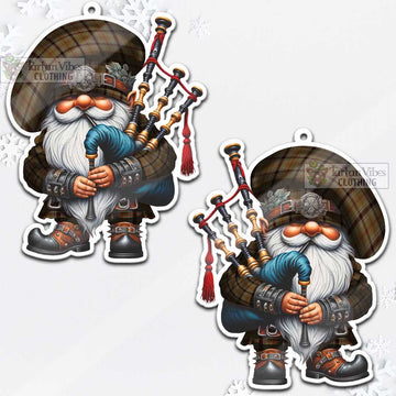 O'Keefe Tartan Bagpiper Gnome Christmas Ornament - Tartan Vibes Clothing