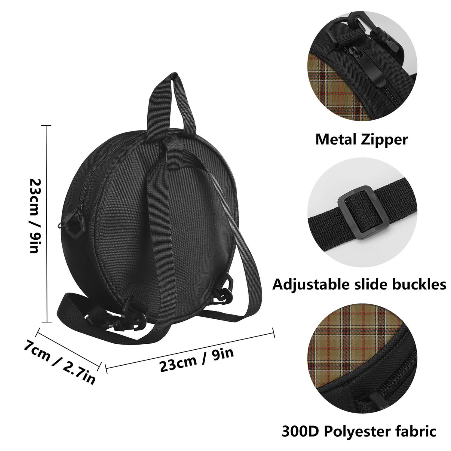 O'Keefe Tartan Round Satchel Bags - Tartan Vibes Clothing