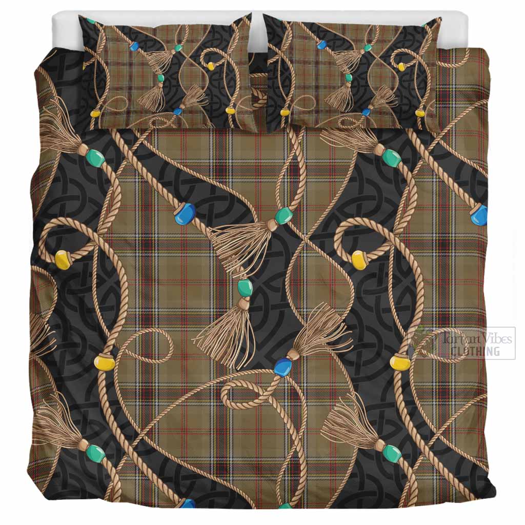 O'Keefe Scottish Tartan Twisted Ropes Stylized Bedding Set UK Bedding Set UK Super King 104*94 inch - Tartan Vibes Clothing