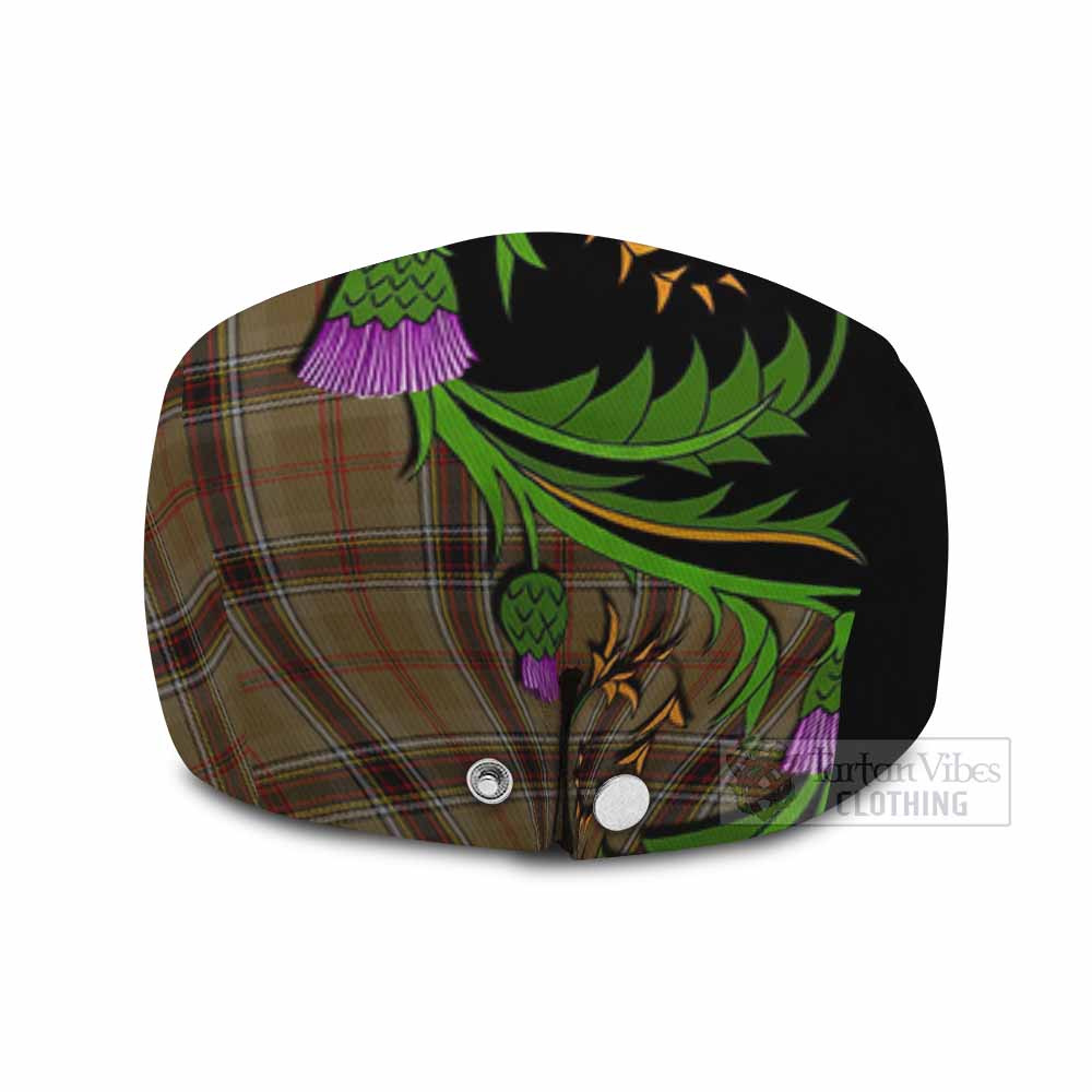 O'Keefe Tartan Flat Cap, Jeff Cap Scottish Thistle Pride Heritage Art