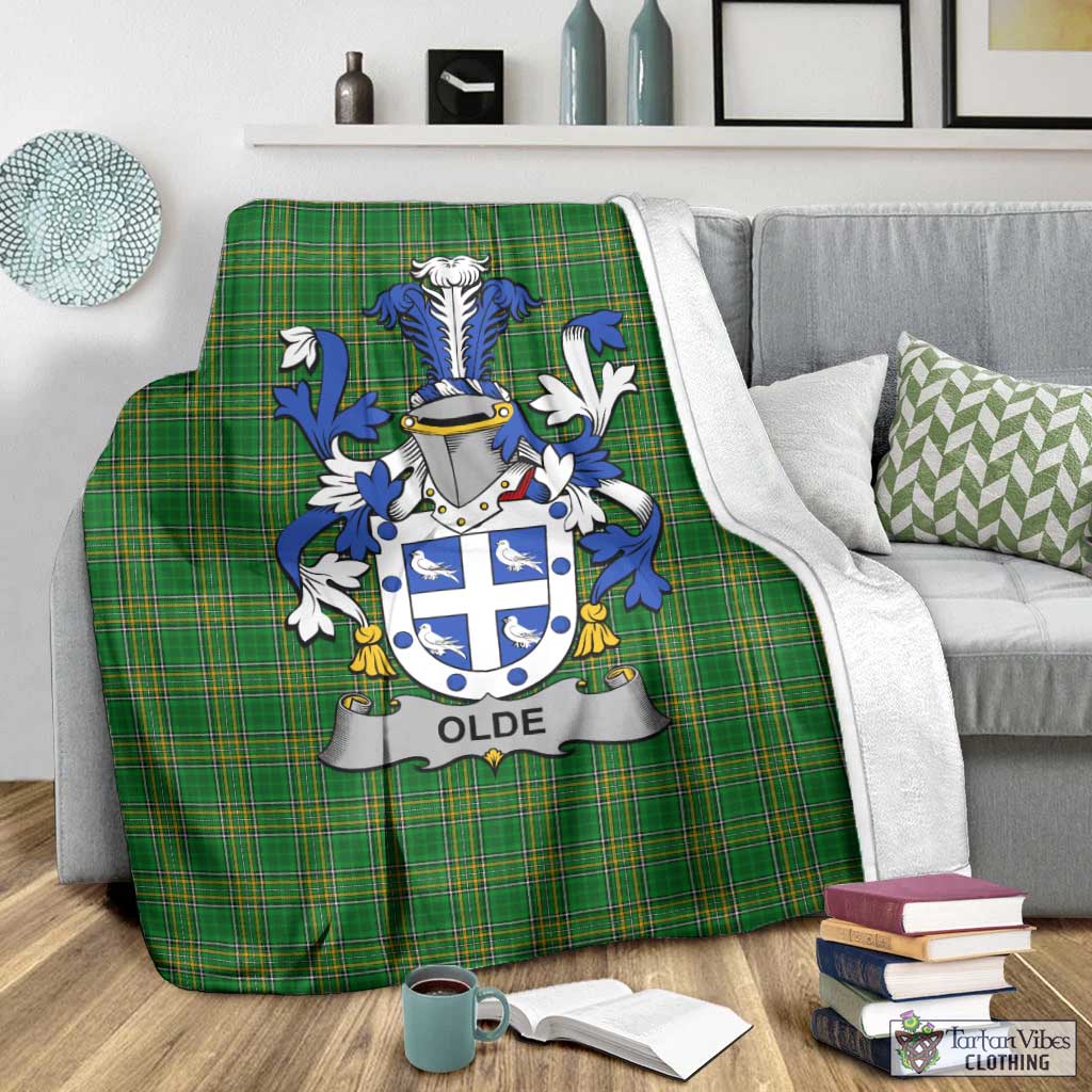 Olde Irish Clan Tartan Blanket with Coat of Arms - Tartan Vibes Clothing
