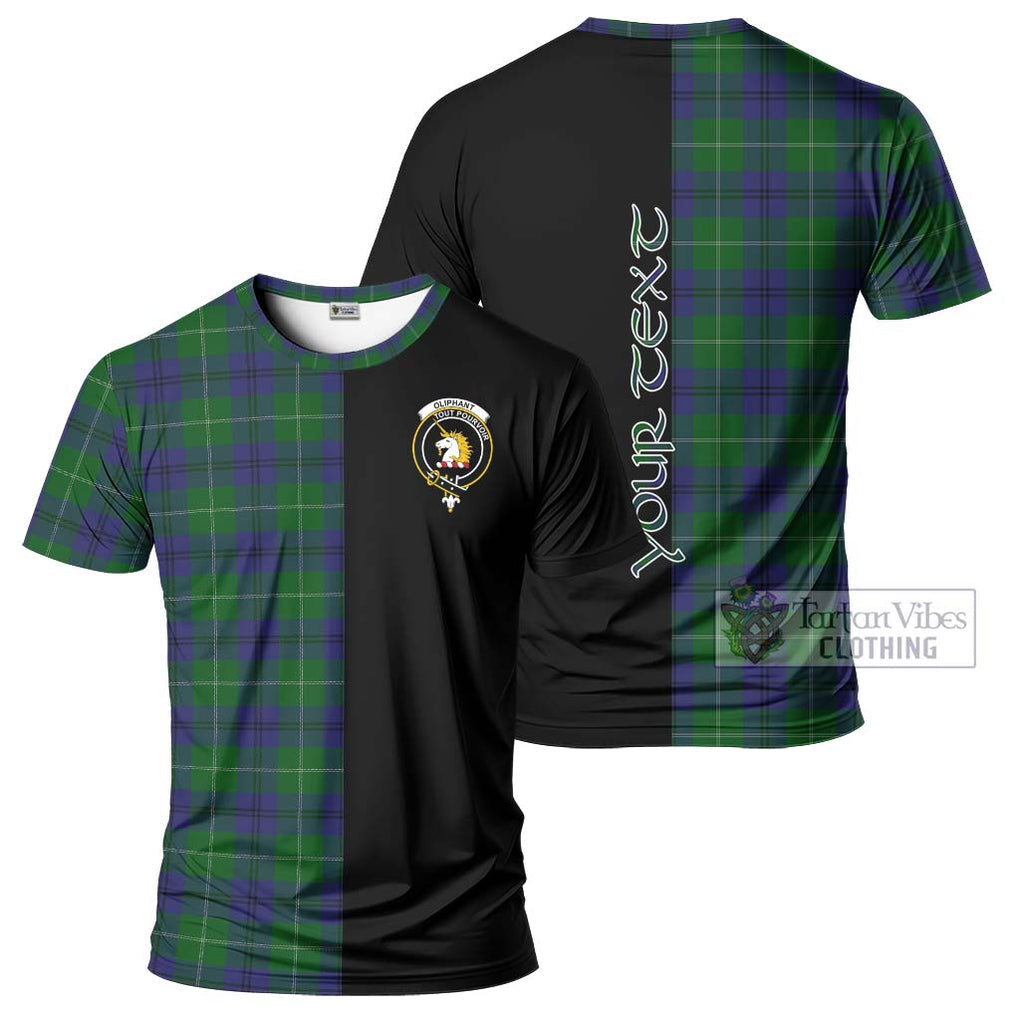 Oliphant Tartan T-Shirt with Family Crest and Half Of Me Style Kid's Shirt - Tartan Vibes Clothing